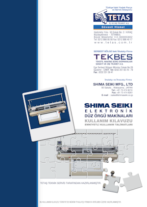 Shima Seiki Makineleri Kullanım Kılavuzu